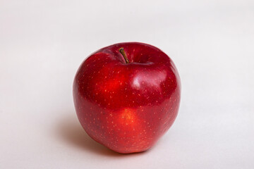 red apple on a white background