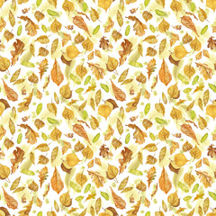 seamless pattern with leaves