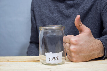 savings jar labeled machine