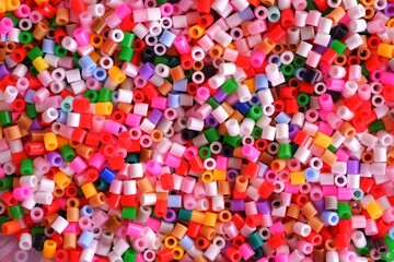colored stringable, ironable beads in bulk
