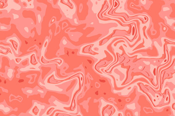 Fluid abstract background. Monochrome liquid texture in soft red colors.