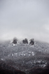 Nieve en la montaña