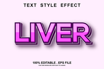 liver text effect editable