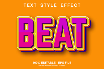 beat text effect editable