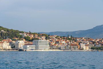 Fototapeta na wymiar East city view of Split old town in Croatia in early morning