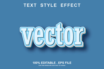 vector text effect editable