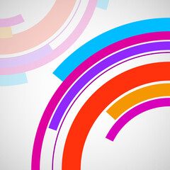 Abstract background with colorful circles, business presentations, banner. Vector elements for your design