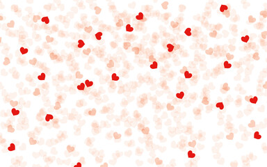 Valentines day background with hearts, vector illustration, eps 10