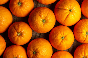 fresh, freshly picked oranges