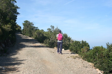 Trekking camminata passeggiata nella natura montagna