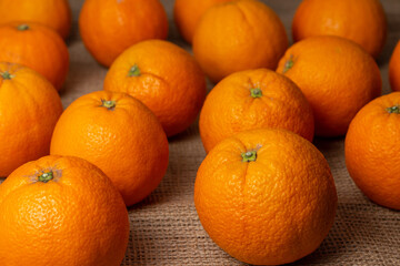 fresh, freshly picked oranges