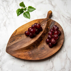 hand carved wooden snack board