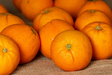Fototapeta na wymiar fresh, freshly picked oranges
