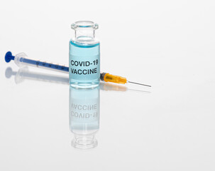 COVID-19 Vaccine Syringe and Vial