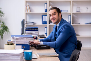 Fototapeta premium Businessman working in the office