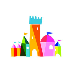 Obraz premium Kingdom, Castle King Concept Vector Design