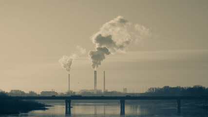 Air emissions, environmental pollution, industrial production in europe