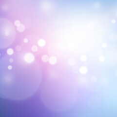 Abstract Pastel blue lilac gradient background. Blurred light backdrop with bokeh effect. Vector illustration for your graphic design, banner, poster, website © Lenka_X