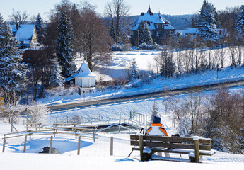 Entspannung mit Blick auf das winterliche Winterberg