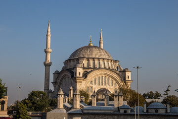 Fototapeta na wymiar Nuruosmaniye Camii (Nuruosmaniye Mosque) Istanbul, Turkey