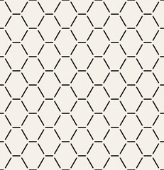 Vector seamless pattern. Modern stylish texture. Repeating geometric tiles with linear grid. Thin monochrome trellis. Trendy graphic design. Can be used as swatch for illustrator.