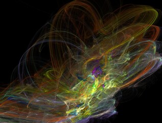 Imaginatory fractal background Image