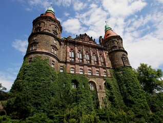 beautiful Książ Castle in Poland, interesting places in Europe