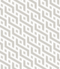 Vector seamless pattern. Modern stylish texture. Repeating geometric background. Striped hexagonal grid. Light beige tileable design. Can be used as swatch for illustrator.