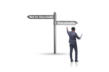 Businessman facing dilemma of vaccination