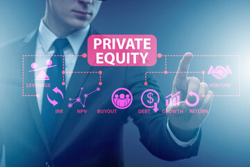 Private equity investment business concept