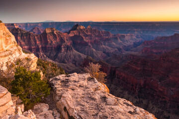 dramatic landscape of the Grand Canyon National Park in Arizona