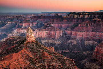 dramatic landscape of the Grand Canyon National Park in Arizona