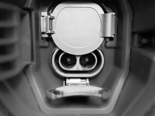 Connector for electric car.