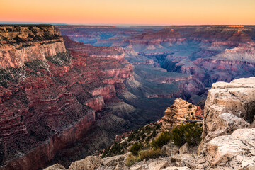 dramatic landscape of the Grand Canyon National Park in Arizona
