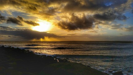 Fototapeta premium sunset over the sea