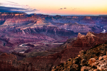Fototapeta na wymiar dramatic landscape of the Grand Canyon National Park in Arizona