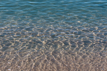water and sand