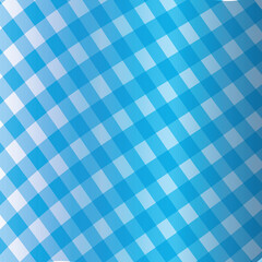 Blue picnic tablecloth pattern