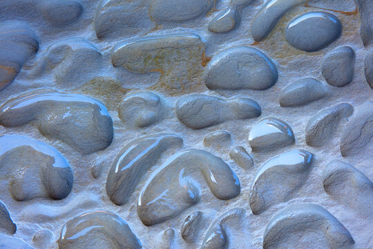 Colored rocks in the surroundings of Cala Pregonda