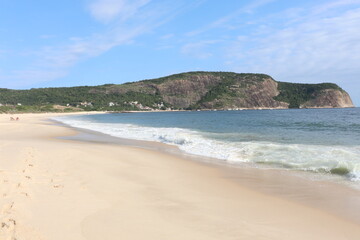 Niteroi, Rio de Janeiro, RJ, Brazil, October 11, 2020: Camboinhas beach.