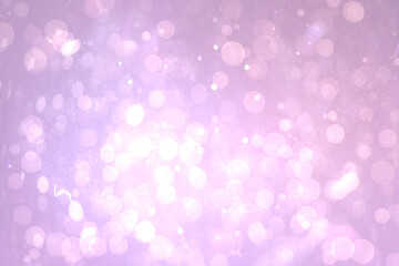 Abstract illustration of bokeh spots of light against purple background