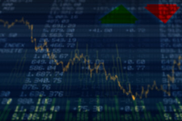 Abstract illustration of financial data processing against blue background