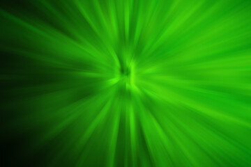 Abstract illustration of green motion blur effect on black background