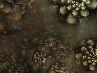 Imaginatory fractal background Image