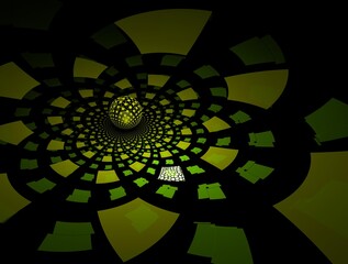 Imaginatory fractal background Image