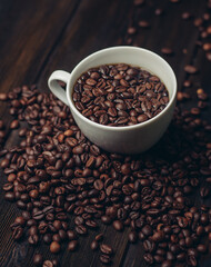 coffee beans cup aroma morning Arabica drink