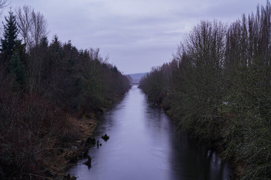 river in the woods