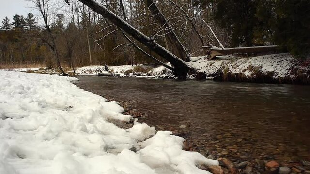 Winter Creek River Low Slider Shot Running Water 10sec