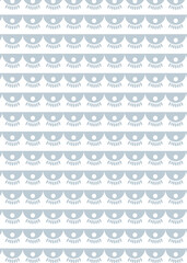 Abstract illustration of abstract grey shapes in seamless pattern against white background