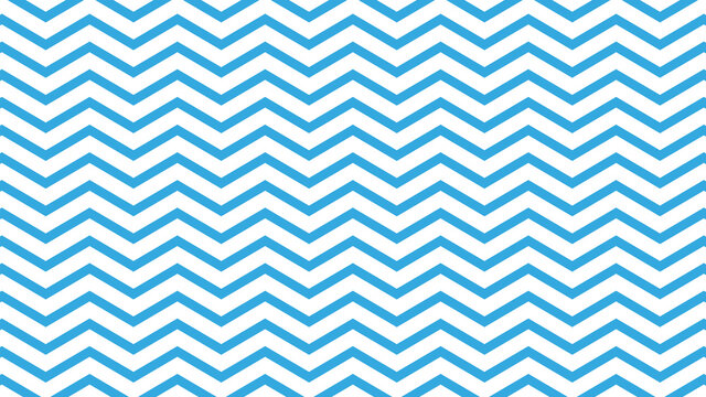 Multiple blue zig zag lines in rows on white background